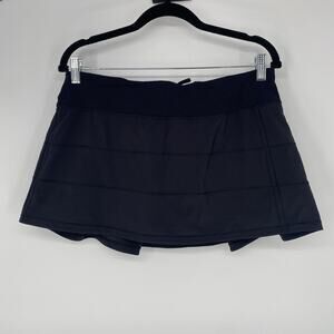 Lululemon Pace Rival Tennis Skirt Shorts Skort Black Women's Size 10